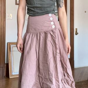 Maeve Pink A-line Midi Skirt for Casual Wear